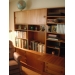 2 Piece Teak Wall Unit Book Case Display Hutch w Occasional Desk